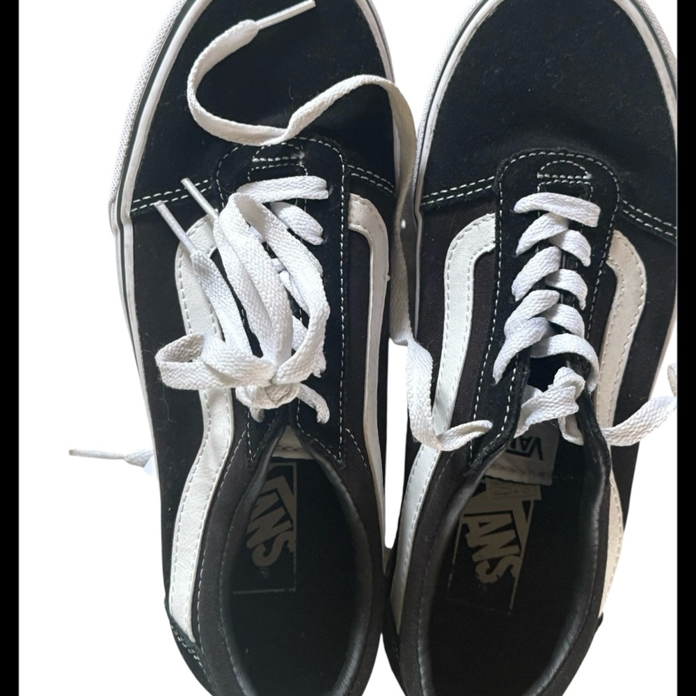Vans Black and White Low-Tops